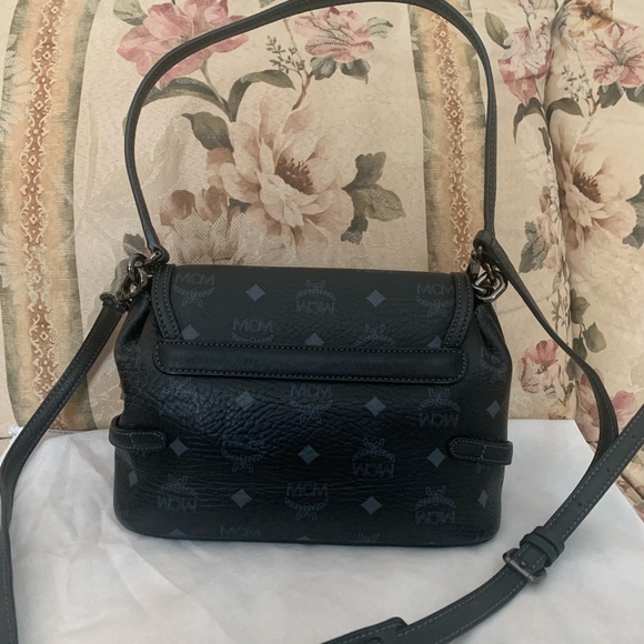 MCM Black Crossbody Bag with Monogram - Picture 3 of 16